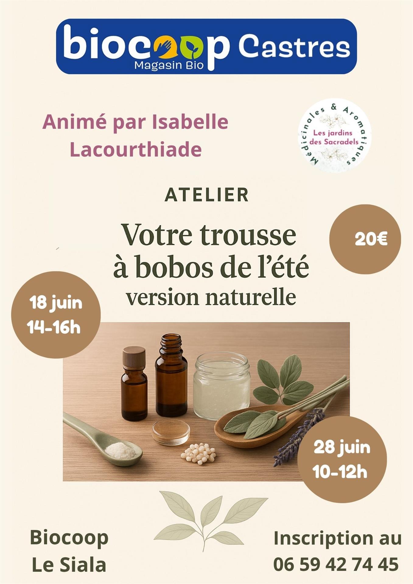 Ateliers la trousse à BOBO de l'été