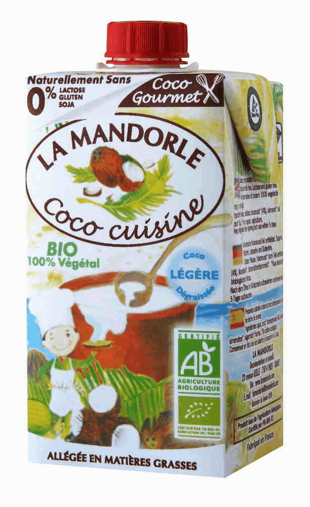 Crême coco cuisine légère 25cl