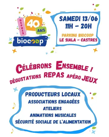 Célébrons ensemble nos 40 ans de défense de la filière biologique Célébrons ensemble nos 40 ans de défense de la filière biologique